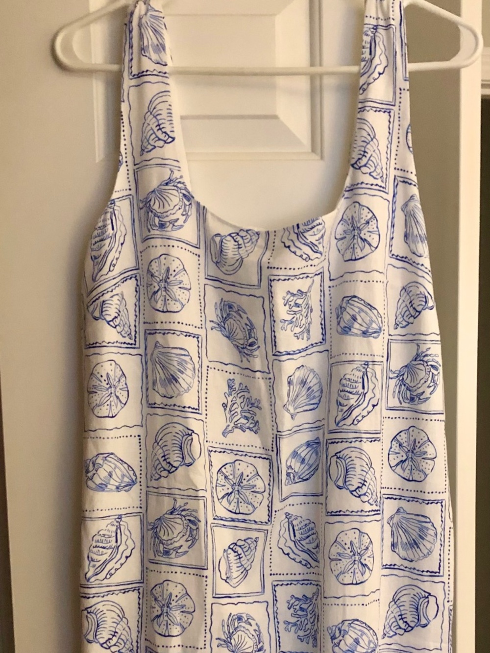 JCrew Linen Blend Square-neck Dress